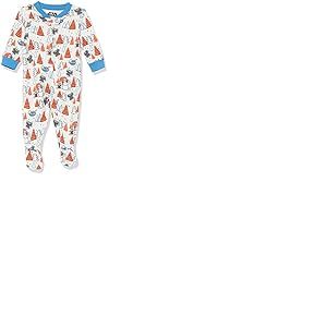 Amazon Essentials Pyjama d'hiver avec Pieds en Coton &agrave; Coupe ajust&eacute;e &ndash; Disney &ndash; pour b&eacute;b&eacute; &ndash; Motif Mando Star Wars (4T)