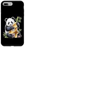 C'est mon ème anniversaire Panda 4 ans Panda B-Day Coque pour iPhone 7 Plus/8 Plus