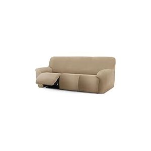 ECOMMERC3 Housse de canapé Relax Pieds 3 x 3, Super élastique bi-élastique, Respirante, Facile à Installer et à enlever, avec Mousse de Fixation et élastiques pour Repose-Pieds Beige