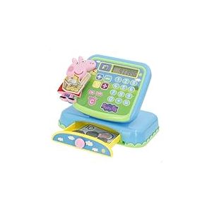 ColorBaby Peppa Pig 39162 Caisse enregistreuse Jouet, Accessoires Inclus, Billets, pi&egrave;ces de Monnaie et Cartes de Jouet, Jeux de r&ocirc;le, Jouets didactiques, Apprentissage et Divertissement +3 Ans