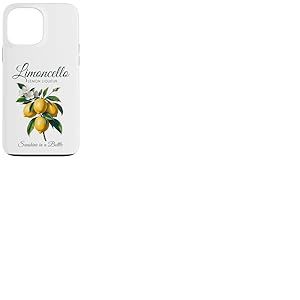 Limoncello Liqueur de citron Sunshine dans une bouteille Fun Fruit Moms Coque pour iPhone 13 Pro Max