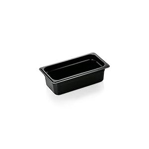 WAS 9513 100 Série 95 Xtra Valeur de Prix en Polycarbonate GN 1/3 Noir 32,5 cm Longueur 17,6 cm Largeur 10 cm Hauteur
