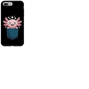 Adorable Axolotl dans la Poche avec Paillettes - Adorable Kawaii Coque pour iPhone 7 Plus/8 Plus