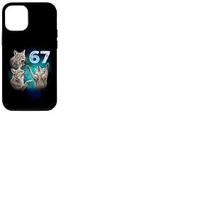 67 Meme Coyote Hurlant &agrave; la Lune Six Seven Coque pour iPhone 12/12 Pro