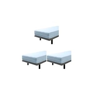 Savel – Rénove Matelas Élastique, Éponge Bouclette 100% Coton - Bleu, 90x190/200cm | Protège-Matelas | Alèse | Housse Integrale de Matelas – Disponible en Plusieurs Dimensions (Lot de 3)