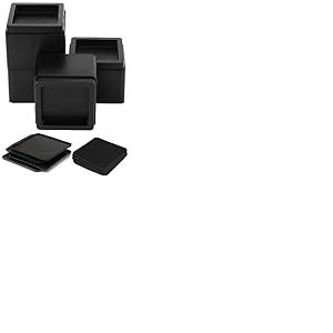 Utopia Bedding Lot de 4 rehausseurs de lit réglables de 7,6 cm et 15,2 cm – Mousse antidérapante et Coussinet en Caoutchouc – Rehausseurs de lit empilables Robustes pour canapé, lit, Table, canapé et
