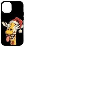 Superbe Costume de Girafe avec Chapeau de P&egrave;re No&euml;l Coque pour iPhone 12/12 Pro