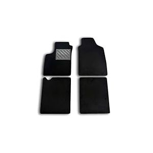 Tapis de Sol Fiat Panda II 169 2003-2011 sur Mesure, antid&eacute;rapant, Talonnette en Caoutchouc renforc&eacute;