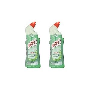 Harpic gel WC Ecologique au Vinaigre Blanc - Détartrant - Nettoyant WC 750 ml (Lot de 2)