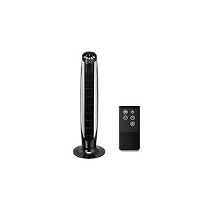 Levitantes Ventilateur - Tour de 36", 3 vitesses, couleur noire, avec télécommande pour plus de commodité