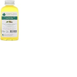 VOSHUILES - Huile Végétale de Jojoba COSMOS - Cosmétique Neutre - Légèrement Noisette - Soin Naturel pour Peau et Cheveux - Hydratant - Nourrissant - 50ml