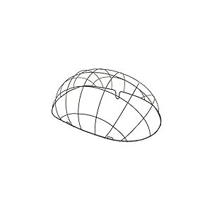 Basil BAS74026 Panier avant de vélo pour chien Noir