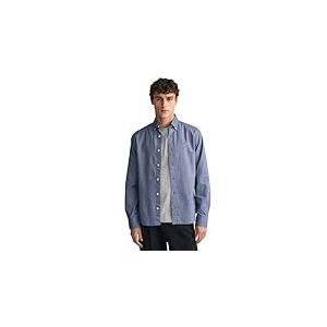 GANT Shirt Chemise Oxford Coupe Slim, Persian Blue, L Homme