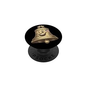 Sonnez la Cloche de la libert&eacute; aux Couleurs des &Eacute;tats-Unis PopSockets PopGrip Adh&eacute;sif