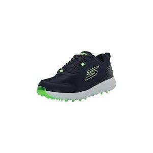 Skechers Max Fairway 4 Chaussures de Golf l&eacute;g&egrave;res sans Crampons pour Homme, Bleu Marine/Vert Citron, 43 EU