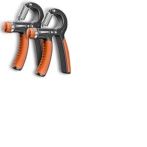 K-MART Lot de 2 renforceurs de poign&eacute;e r&eacute;glables de 5 &agrave; 60 kg &ndash; Exerciseur de Main avec Ressort en Acier Inoxydable pour Le renforcement Musculaire et la r&eacute;cup&eacute;ration des blessures pour Les athl&egrave;tes