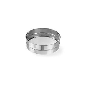 HENDI Tamis &agrave; Farine, Maille Fine, Passoire de Cuisine, Tamiseur Compatible Lave-Vaisselle, ⌀250x(H)75mm, Acier Inoxydable