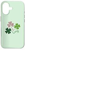 Motif tr&egrave;fle Irlandais l&eacute;opard Buffalo Plaid St Patrick Porte-Bonheur Coque pour iPhone 17