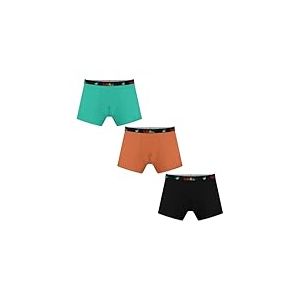 Carer lot de 3 Boxers d&rsquo;Incontinence Gar&ccedil;on Sous-v&ecirc;tements Coton Lavables avec Absorption 100 ml pour Fuites Urinaires &Eacute;nur&eacute;sie Taille 146-152