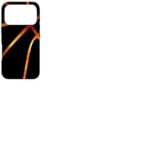 Motif Ballon de Basket Sportif avec Flammes Coque pour iPhone 17 Pro