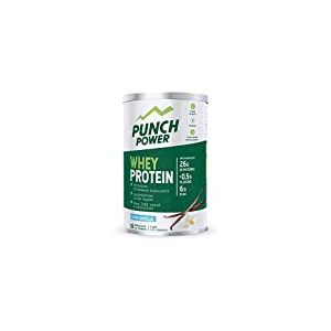 PUNCH POWER - Whey Protein - Vanille - Pot 350g - Prot&eacute;ine Croissance Musculaire - Assimilation Ultra Rapide - 24g de prot&eacute;ines par shaker - 100% Whey Isolat et hydrolysat - Marque Fran&ccedil;aise