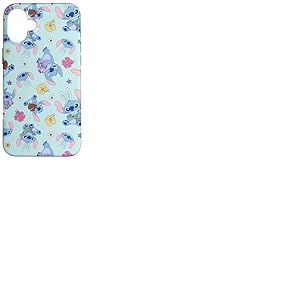 Coque pour iPhone 16 Plus Disney Lilo & Stitch Cute Blue Easter Pastel Stitch Pattern