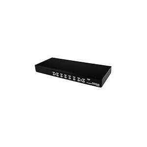 StarTech.com Commutateur KVM PS/2 USB 8 ports 1U empilables sur rack avec OSD (SV831DUSBGB)