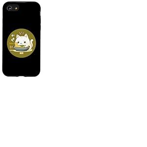 Anime Cat Ramen Nouilles Chinois Sceau Coque pour iPhone SE (2020) / 7/8