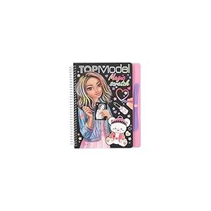 Depesche 13266 TOPModel - Magic Scratch Book, Livre à gratter avec des Motifs Cool de modèles à gratter, avec Un Joli dégradé de Couleurs, env. 20 x 19,5 x 2 cm