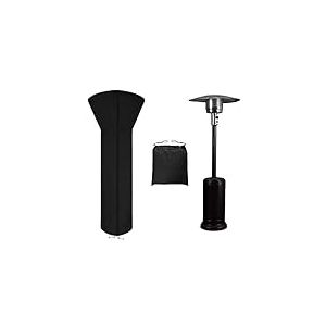 Easy-Going Housse de chauffage de terrasse avec fermeture &eacute;clair et sac de rangement, imperm&eacute;able, r&eacute;sistante &agrave; la poussi&egrave;re, aux UV et au vent (225 x 83 x 48,3 cm, noir)