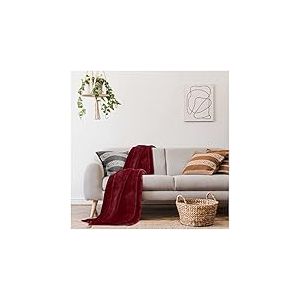 GC GAVENO CAVAILIA Gaveno Cavailia Couverture polaire en fausse fourrure de vison super douce, moelleuse, facile d'entretien, légère, confortable et chaude pour canapé-lit, lit king size (200 x 240 cm