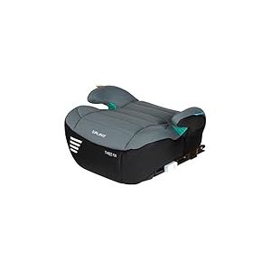 Play Three Fix I-Size Réhausseur de voiture pour enfants de 125 à 150 cm, norme R129, gris/gris aigle