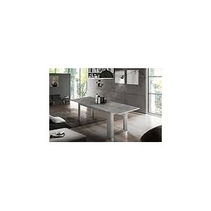 Dmora - Table extensible Natan, Console extensible jusqu'&agrave; 12 places, Console extensible 100% Made in Italy, 160/210x90h75 cm, Gris