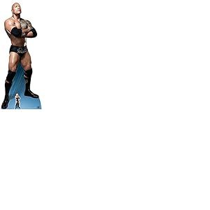STAR CUTOUTS Découpe en Carton « The Rock Arms Folded Do You Like Pie ? Dwayne Johnson » - Multicolore - 195 x 74 x 195 cm