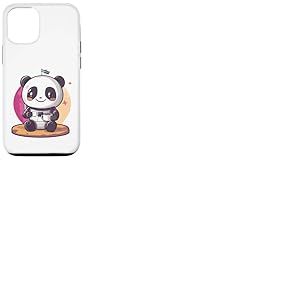 Panda Astronaute avec caf&eacute; Astronaute de l'espace Panda Coque pour iPhone 12/12 Pro
