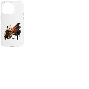 Harmonie de Piano Jazz Panda Coque pour iPhone 15 Pro Max