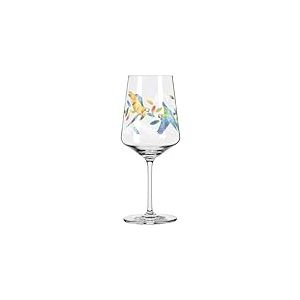 Ritzenhoff 2841011 Verre &agrave; ap&eacute;ritif 500 ml &ndash; S&eacute;rie Sommerrausch n&deg; 11 avec motif perroquet color&eacute; &ndash; Fabriqu&eacute; en Allemagne, Orange, Bleu, Rouge.