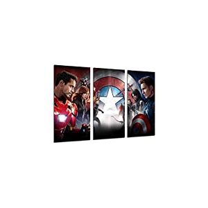 Tableau Moderne Photographique, Impression sur Bois, Captain America, The Avengers, Cinéma, 97 x 62 cm, ref. 26372