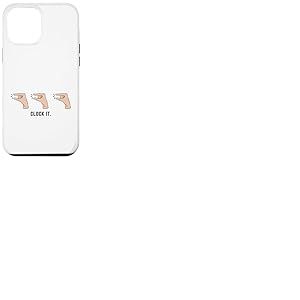 Tendance : mème, clic à la Main, pointeur, Pouce, Doigt, Touche, Horloge Coque pour iPhone 12 Pro Max