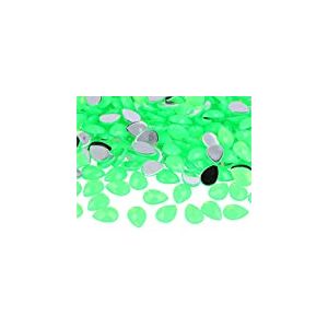 INNSPIRO Pierres décoratives acryliques goutte vert fluo 10 x 14 mm. 1000 u.Env.