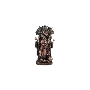 Inmaculada Romero IR Figurine Triple déesse Celtique 40 cm Image résine Couleur Bronze âge Femme Phases Lune