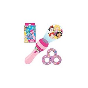 Lexibook, Projecteur &agrave; Histoires et Lampe Torche Disney Princesses, Rose, LTC050DPLXB