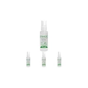 Déoroche Déodorant Spray Vert Pierre d’Alun du Panama – Issu de la Kalunite Pure, Sans Hydroxyde d’Aluminium – Testé Dermatologiquement – 75 ml (Lot de 4)