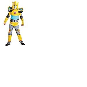 Disguise Transformers - Costume Bumblebee pour Enfants avec Masque - Taille S (4-6 Ans) - Licence Officielle - Déguisement Complet Robot Garçon pour Halloween ou Carnaval