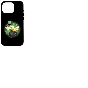 St Patricks Day pi&egrave;ce Argent tr&egrave;fle Chapeau Irlandais Cadeau Coque pour iPhone 16 Pro