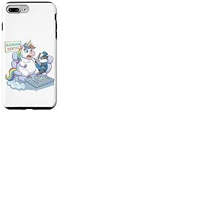 Licorne dr&ocirc;le chez Le Dentiste Rainbow Dental Design Coque pour iPhone 7 Plus/8 Plus
