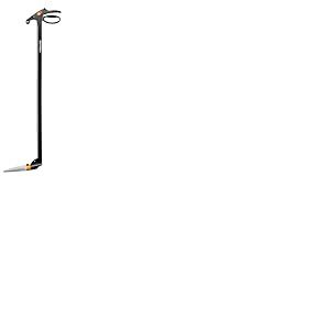 Fiskars Cisaille à gazon longue portée, Mécanisme Anti-bourrage Servo-System, Longueur: 100 cm, Lames en Acier/poignée et Manche en Plastique renforcé de fibre de Verre, Noir, GS46, 1000590