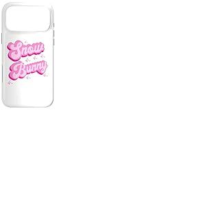 Lapin de Neige esth&eacute;tique Rose Vif pour Les Amateurs de Ski Coque pour iPhone 17 Pro Max