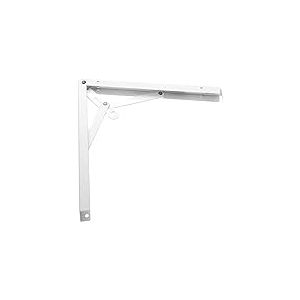 Amig - Équerre pliante d'étagère murale | Console pour étagère | Support étagère en Acier | Coleur: Blanc | Dimensions: 300 x 300 | Poids max.: 45 kg