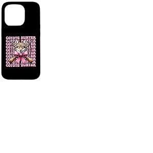 Ruban rose coyote chasseur coyote, coquette Coque pour iPhone 15 Pro